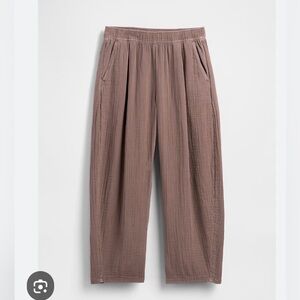 GAP Cotton Gauze Easy Barrel Pants‎  Brown Women's Size SP, Retail: $60, GUC